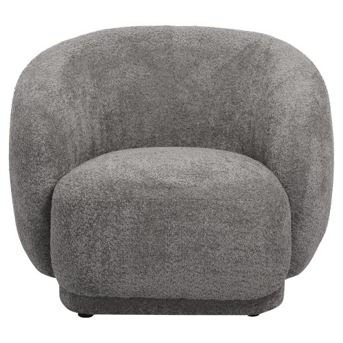 SESSEL GRAU BOUCLE-STOFF 93x87x78H cm