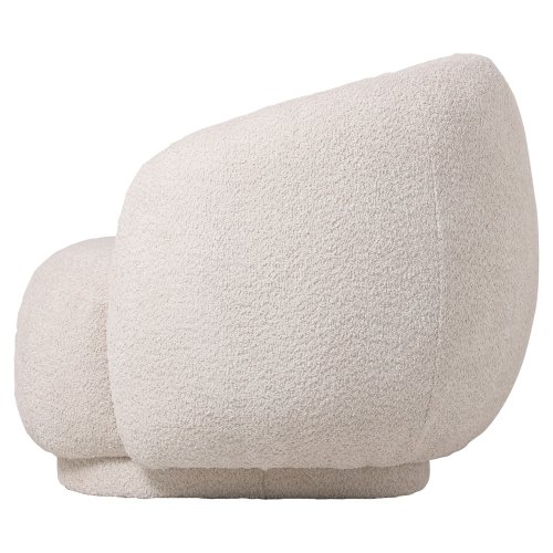 ARMCHAIR ECRU BOUCLE FABRIC 93x87x78H cm