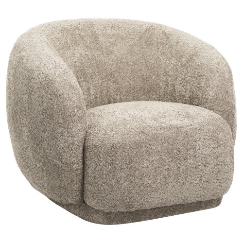 SESSEL BEIGE BOUCLE STOFF 93x87x78H cm