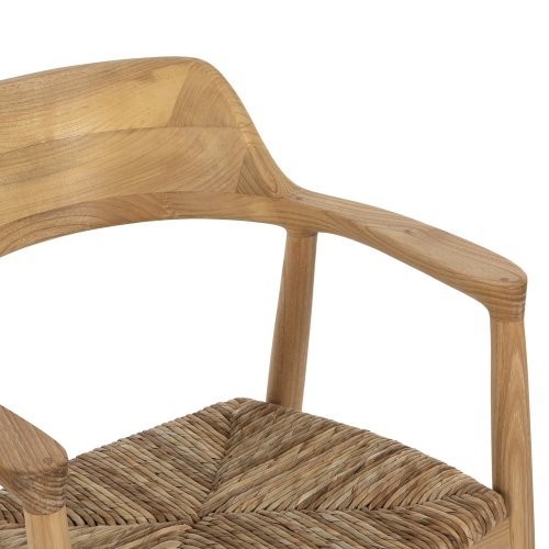ΠΟΛΥΘΡΟΝΑ KINGSLEY ΞΥΛΟ SUNGKAI & ΨΑΘΑ ΣΕ ΦΥΣΙΚΟ ΧΡΩΜΑ 57,5x54x80Yεκ.