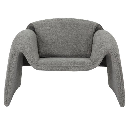 SESSEL GRAUER STOFF-METALLGESTELL 100x83x66Hcm