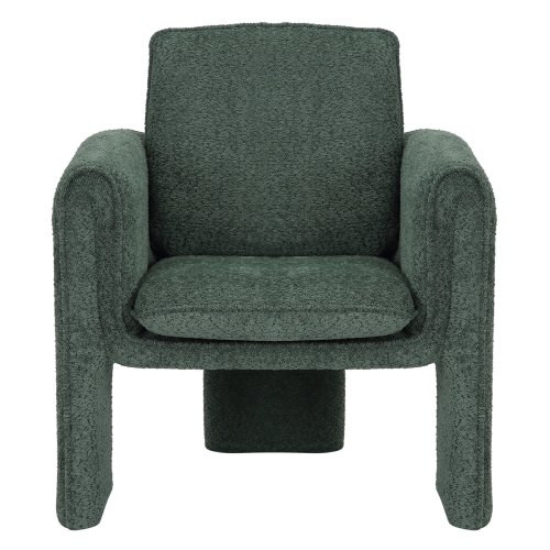 SESSEL IN MINZ FARBENDEM STOFF-METALLGESTELL 82x78x87Hcm