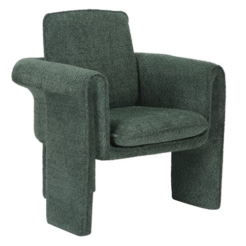 SESSEL IN MINZ FARBENDEM STOFF-METALLGESTELL 82x78x87Hcm