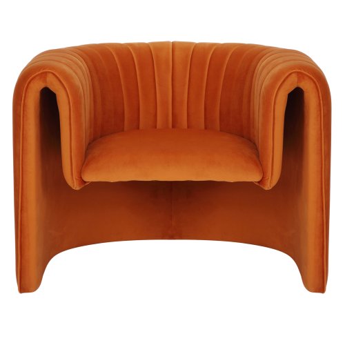SESSEL METALLGESTELL-ORANGER SAMT 92x74x69Hcm