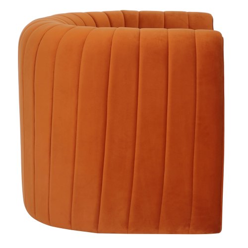 SESSEL METALLGESTELL-ORANGER SAMT 92x74x69Hcm