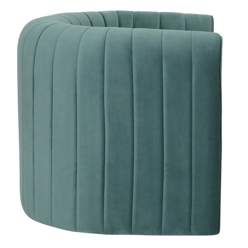 SESSEL METALLGESTELL-MINZFARBENDEM SAMT 92x74x69Hcm