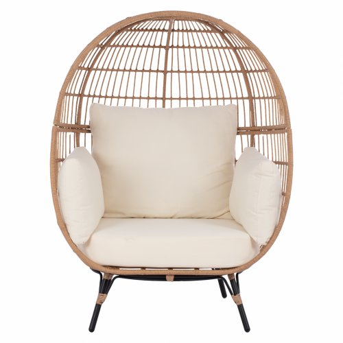 Allegra Sesselnest mit Wicker in beige 110x85x148 cm