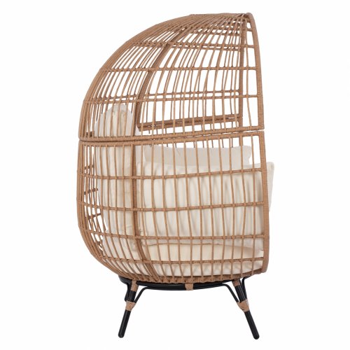 Allegra Sesselnest mit Wicker in beige 110x85x148 cm