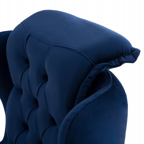 SESSEL "BENNINGTON" IN SAMT BLAU 75x100x100 cm