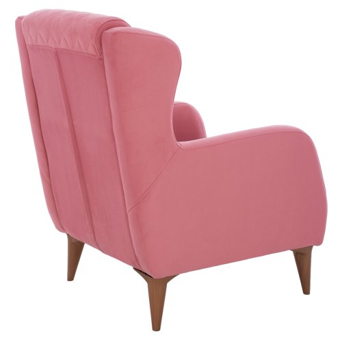 SESSEL "BERZERA HAYES" AUS ROSE SAMT 70x80x98 cm