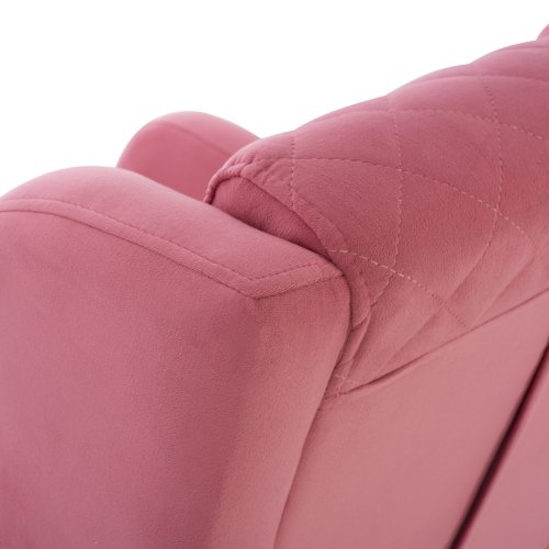 SESSEL "BERZERA HAYES" AUS ROSE SAMT 70x80x98 cm