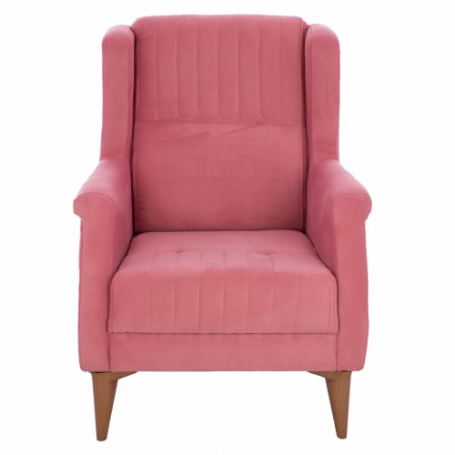 SESSEL "TIMMY" AUS ROSE SAMT 70x80x98 cm