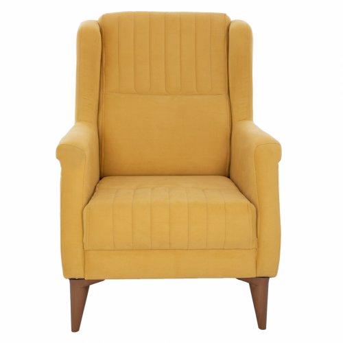 SESSEL TIMMY AUS GELBGOLDENEM SAMT 70x80x98 cm