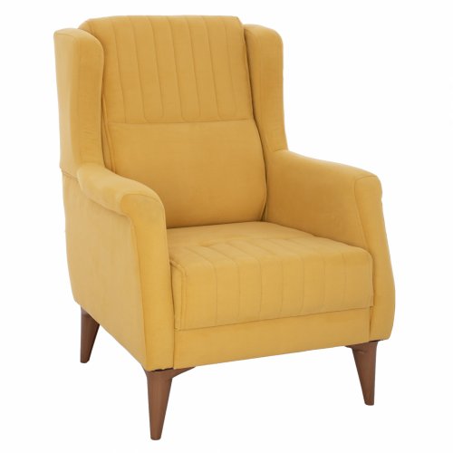 SESSEL TIMMY AUS GELBGOLDENEM SAMT 70x80x98 cm