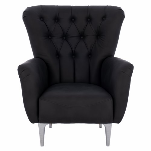 SESSEL BERZERA T. CHESTERFIELD IN SCHWARZ 87x88x100 cm