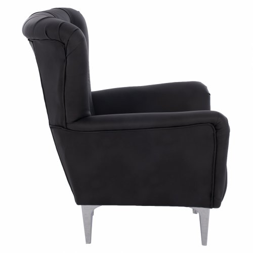 SESSEL BERZERA T. CHESTERFIELD IN SCHWARZ 87x88x100 cm
