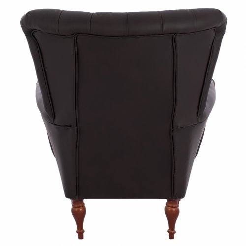 ARMCHAIR BERZERA T. CHESTERFIELD IN BROWN 87x88x100 cm
