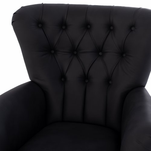 SESSEL BERZERA T. CHESTERFIELD IN SCHWARZ 87x88x100 cm