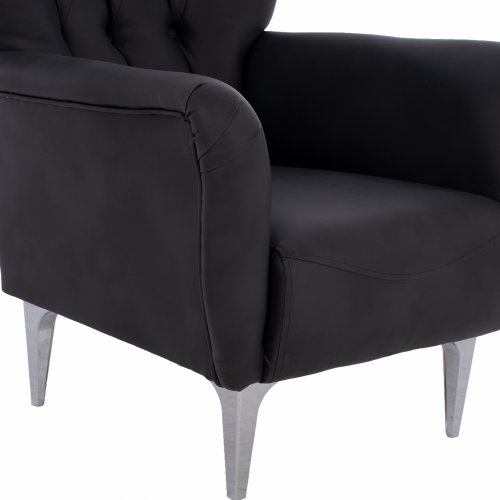 SESSEL BERZERA T. CHESTERFIELD IN SCHWARZ 87x88x100 cm