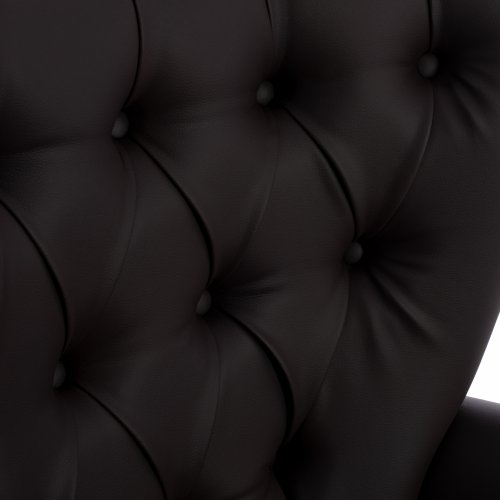 ARMCHAIR BERZERA T. CHESTERFIELD IN BROWN 87x88x100 cm