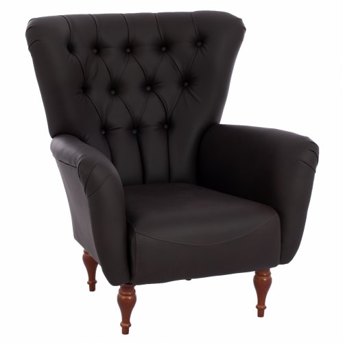 ARMCHAIR BERZERA T. CHESTERFIELD IN BROWN 87x88x100 cm