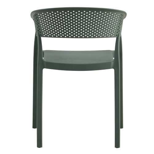 SESSEL POLYPROPYLEN IN DUNKEL OLIVE 53,5x50,5x73cm