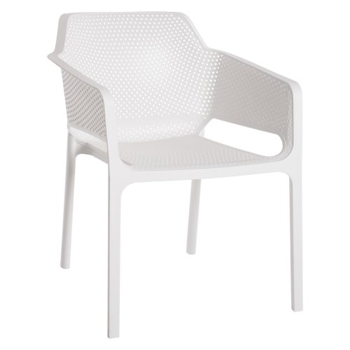SESSEL POLYPROPYLEN WEISS 58,5x60x79,5 cm