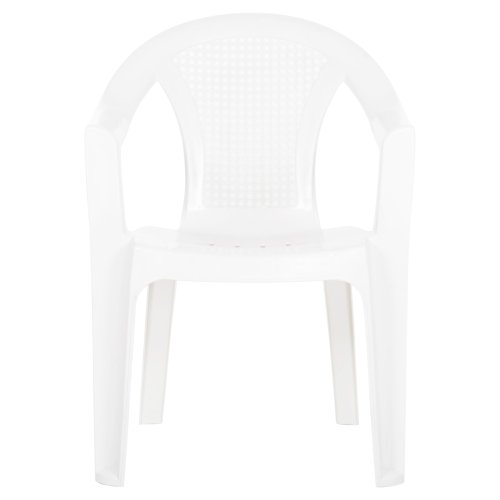 SESSEL AUS POLYPROPYLEN TUVANA WEISS 57x59,5x77Hcm