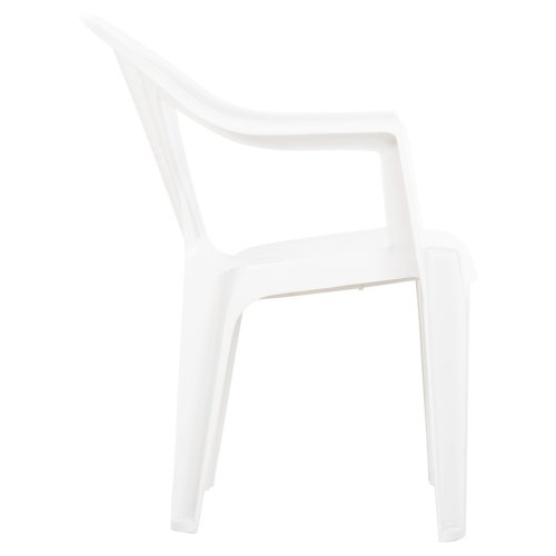 SESSEL AUS POLYPROPYLEN TUVANA WEISS 57x59,5x77Hcm