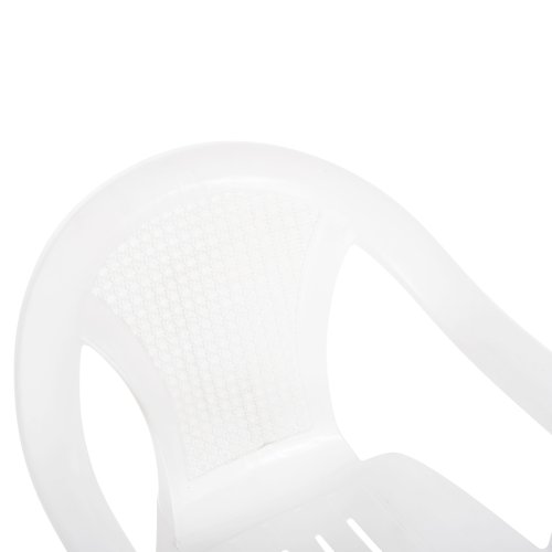 SESSEL AUS POLYPROPYLEN TUVANA WEISS 57x59,5x77Hcm