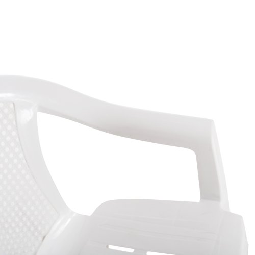 SESSEL AUS POLYPROPYLEN TUVANA WEISS 57x59,5x77Hcm