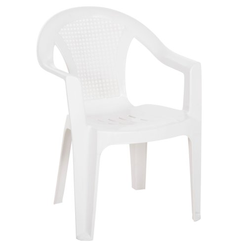 SESSEL AUS POLYPROPYLEN TUVANA WEISS 57x59,5x77Hcm
