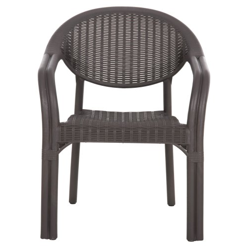 SESSEL AUS POLYPROPYLEN, BAMBUS-OPTIK, BRAUN, 63 x 59 x 81 cm