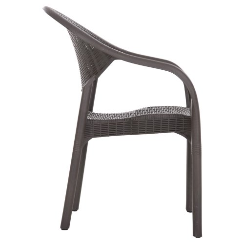 SESSEL AUS POLYPROPYLEN, BAMBUS-OPTIK, BRAUN, 63 x 59 x 81 cm