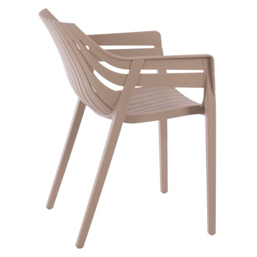 Moderner Sessel aus Polypropylen in Beige