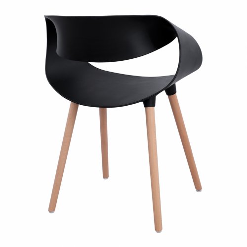 Designer Sessel "Maggie" schwarz 59x53x80 cm