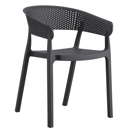 SESSEL POLYPROPYLEN IN GRAU 53,5x50,5x73cm