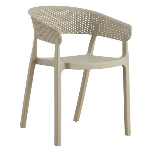 SESSEL POLYPROPYLEN IN BEIGE 53,5x50,5x73cm
