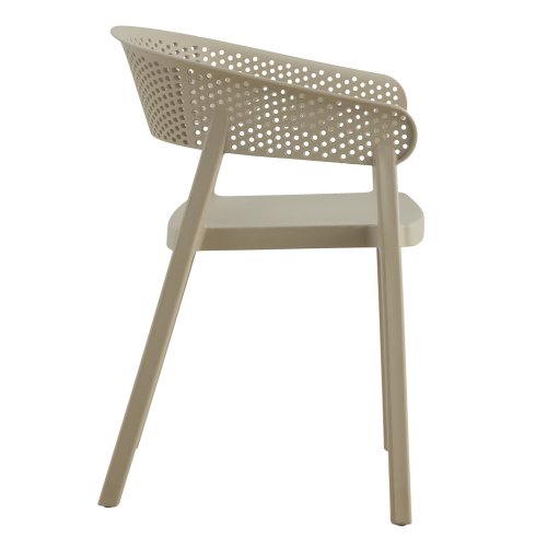 SESSEL POLYPROPYLEN IN BEIGE 53,5x50,5x73cm
