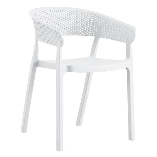 SESSEL POLYPROPYLEN IN WEIß 53,5x50,5x73cm