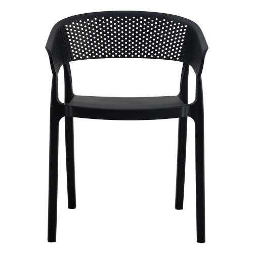 SESSEL POLYPROPYLEN IN SCHWARZ 53,5x50,5x73cm