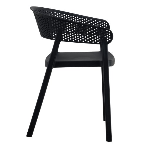 SESSEL POLYPROPYLEN IN SCHWARZ 53,5x50,5x73cm