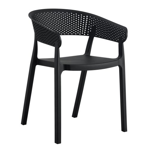 SESSEL POLYPROPYLEN IN SCHWARZ 53,5x50,5x73cm
