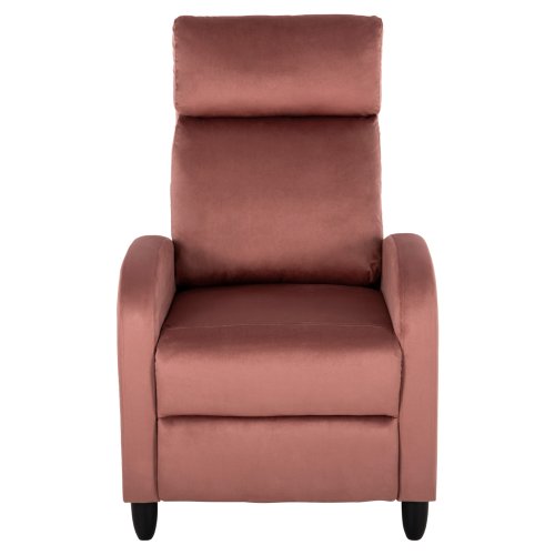 SESSEL RELAX ROSA SAMT 67,5x90x104Hcm