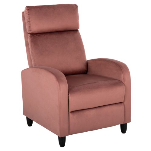 SESSEL RELAX ROSA SAMT 67,5x90x104Hcm