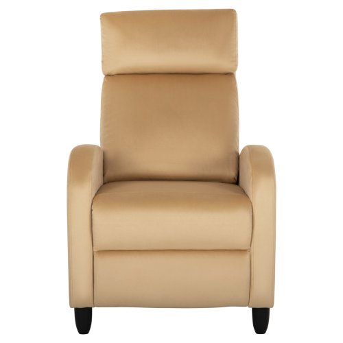 ARMCHAIR RELAX YELLOW GOLD VELVET 67,5x90x104Hcm
