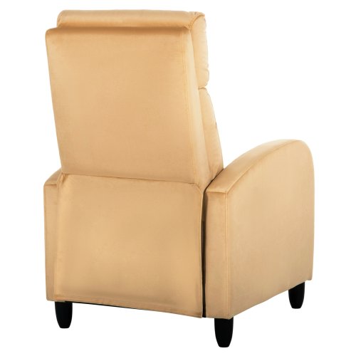 ARMCHAIR RELAX YELLOW GOLD VELVET 67,5x90x104Hcm