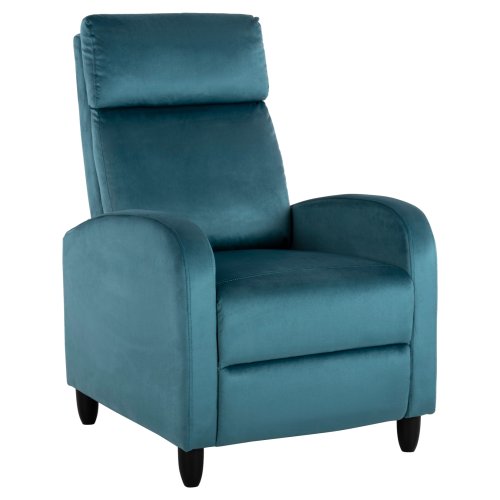 SESSEL RELAX BLAU SAMT 67,5x90x104Hcm
