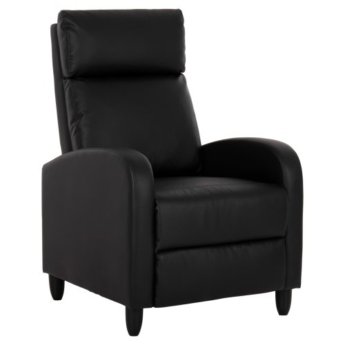 SESSEL RELAX PU IN SCHWARZ 67,5x90x104Hcm