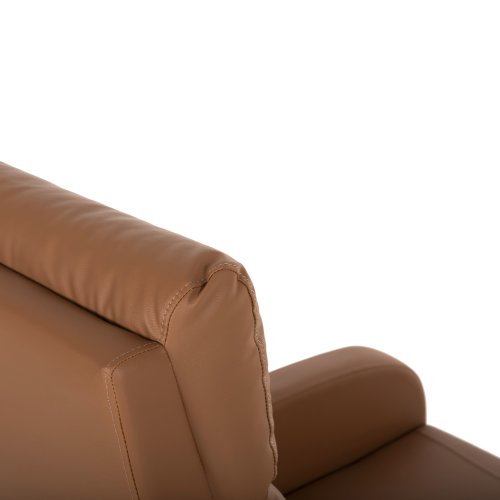 SESSEL RELAX PU IN BRAUN 67,5x90x104Hcm